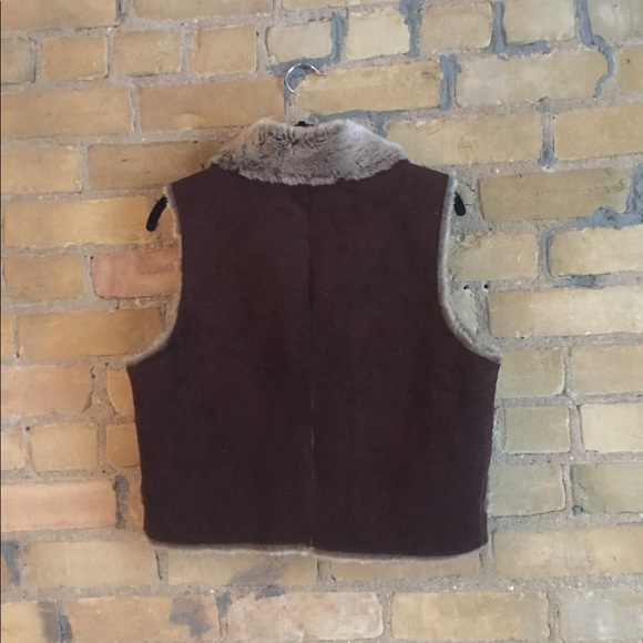 Vintage faux fur vest (reversible) suede/fur✨ - Picture 3 of 5